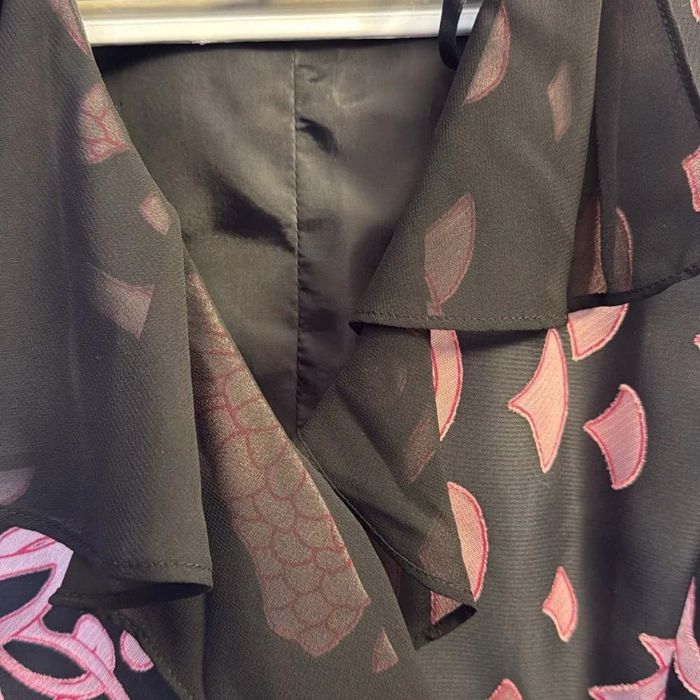 Alex Evenings Black and Pink Blazer - Picture 5 of 7